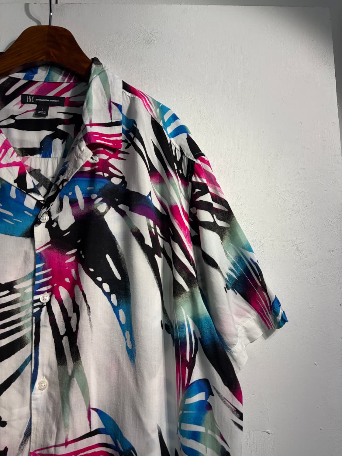 만원샵) 하와이안 반팔 셔츠 L C271 상품이미지3