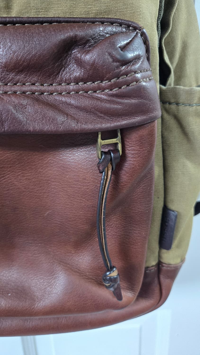 파슬fossil 빈티지 캔버스레더 백팩 상품이미지2