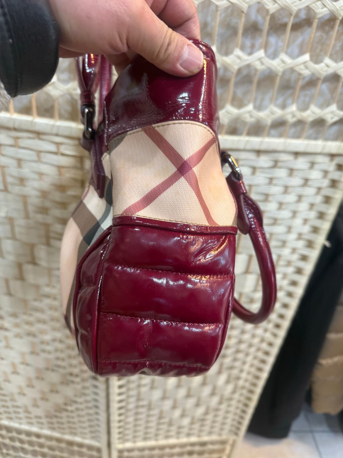 정품 버버리 체크 토트백 팝니다 상품이미지4