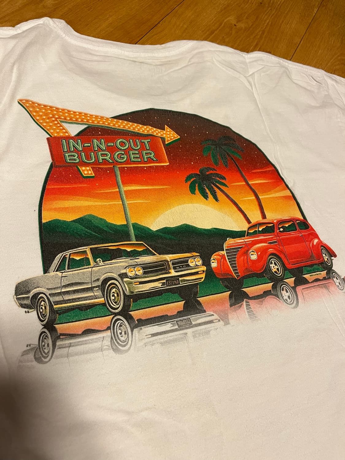 인앤아웃 버거 티셔츠 2XL IN-N-OUT BURGER 상품이미지2