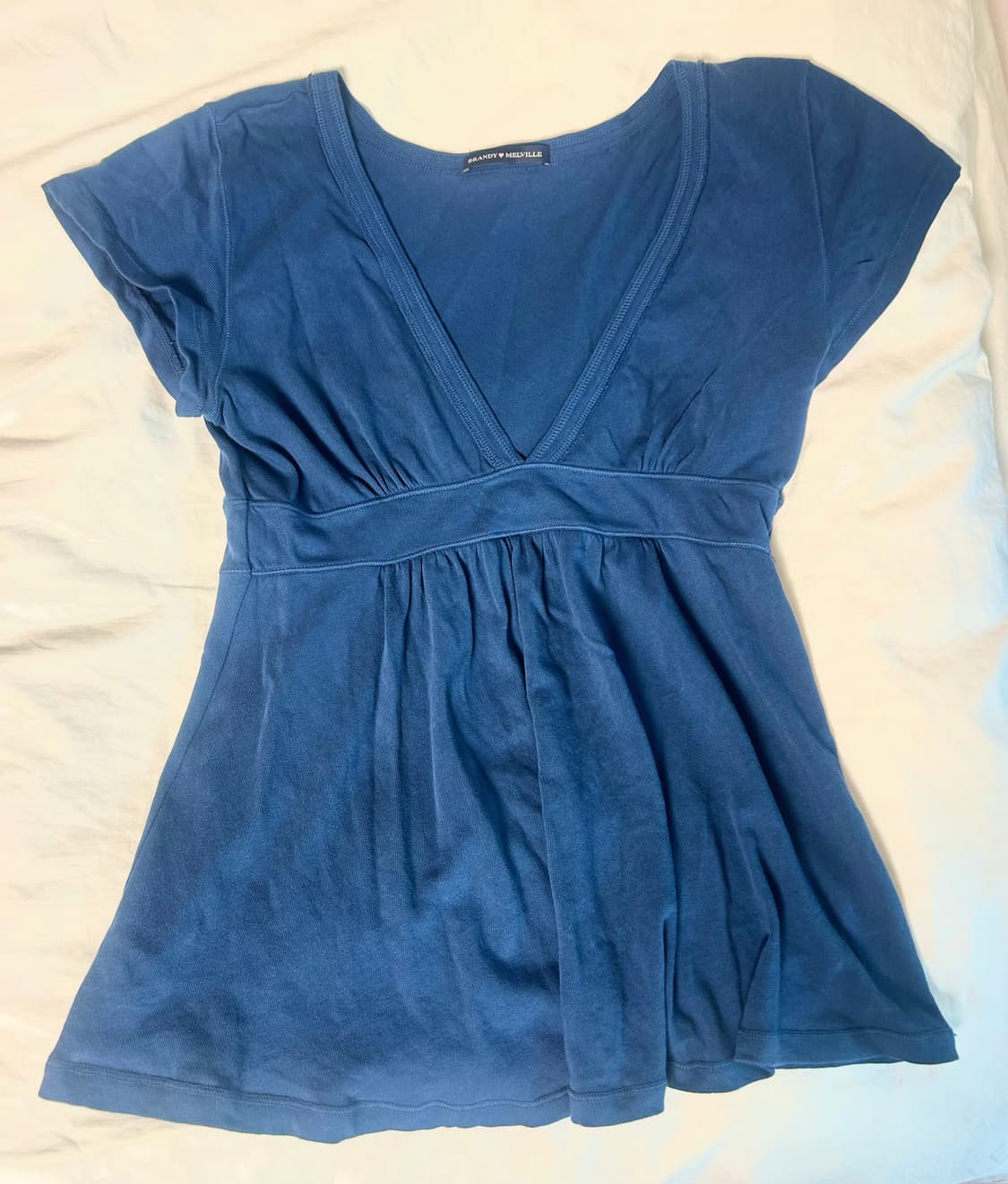 Brandy Melville Blue Babydoll Top 상품이미지2
