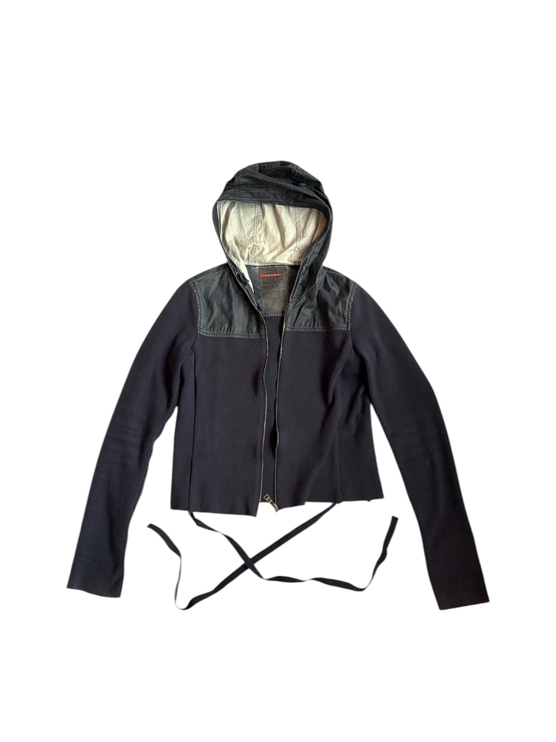 Crop Knitted Hoodie 상품이미지1