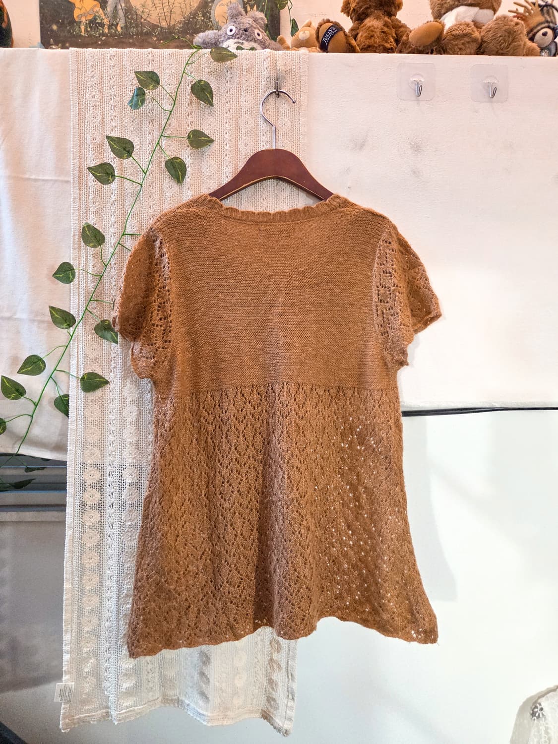 코지 반팔 니트 탑 상품이미지4