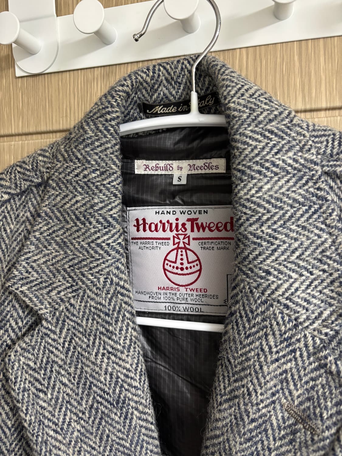 Rebuild by needles 해리스 트위드 코트 S 상품이미지2