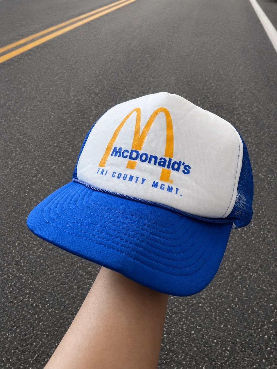 90s McDonald's 맥도날드 빈티지 매쉬 트러커 햇 모자 상품이미지1