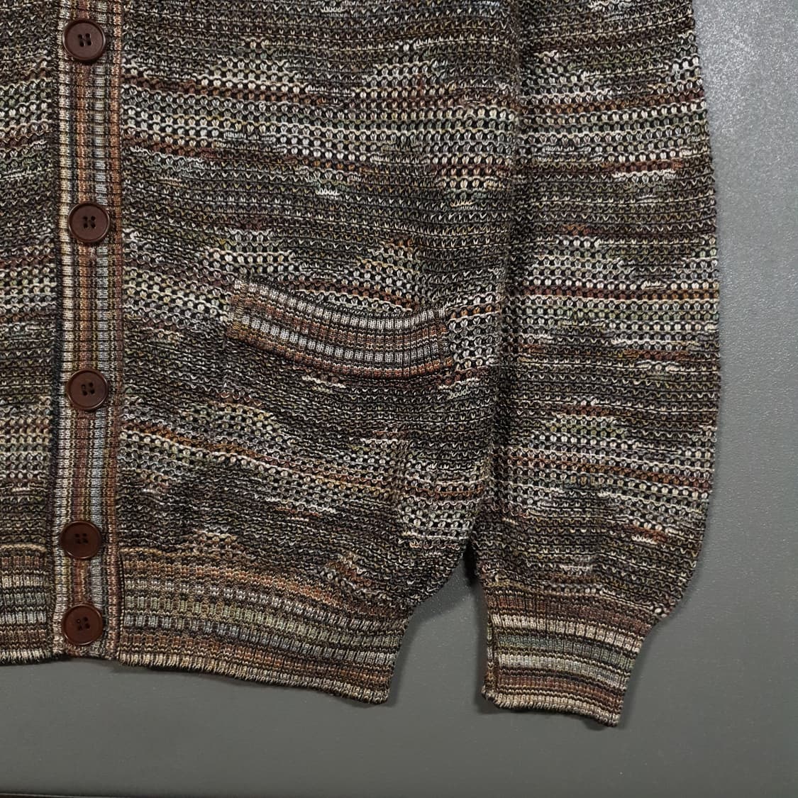 XL (105) 정품 미쏘니 멀티컬러 에스닉 니트 스웨터 가디건 상품이미지4