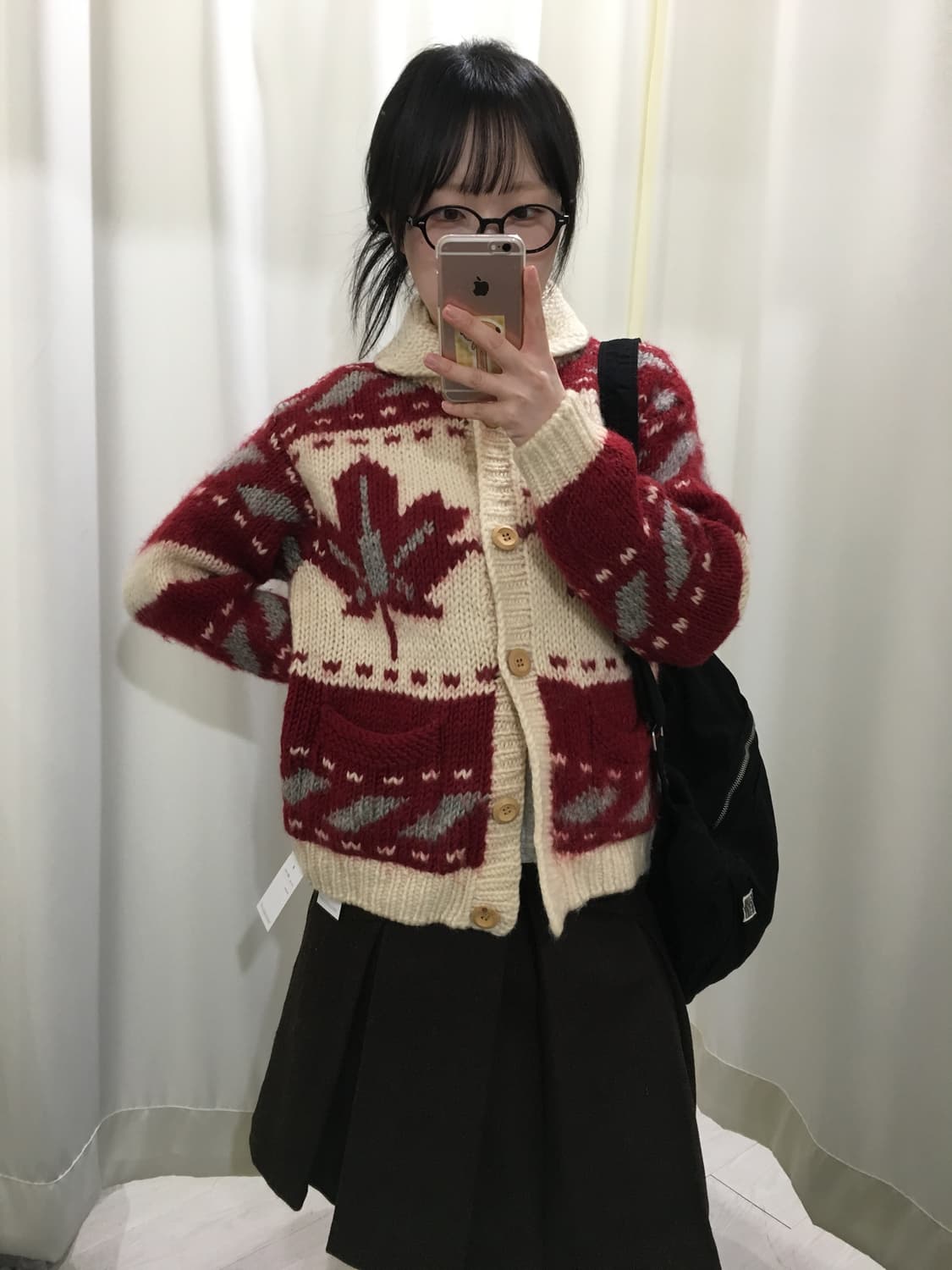 헤비울 메이플 숄카라 가디건 상품이미지3