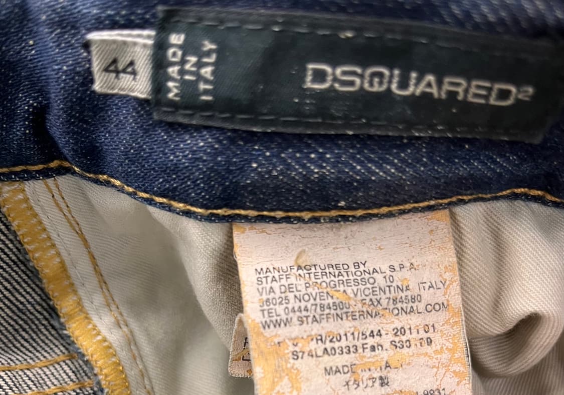 디스퀘어드2 데미지 워싱 데님 팬츠 44 상품이미지5