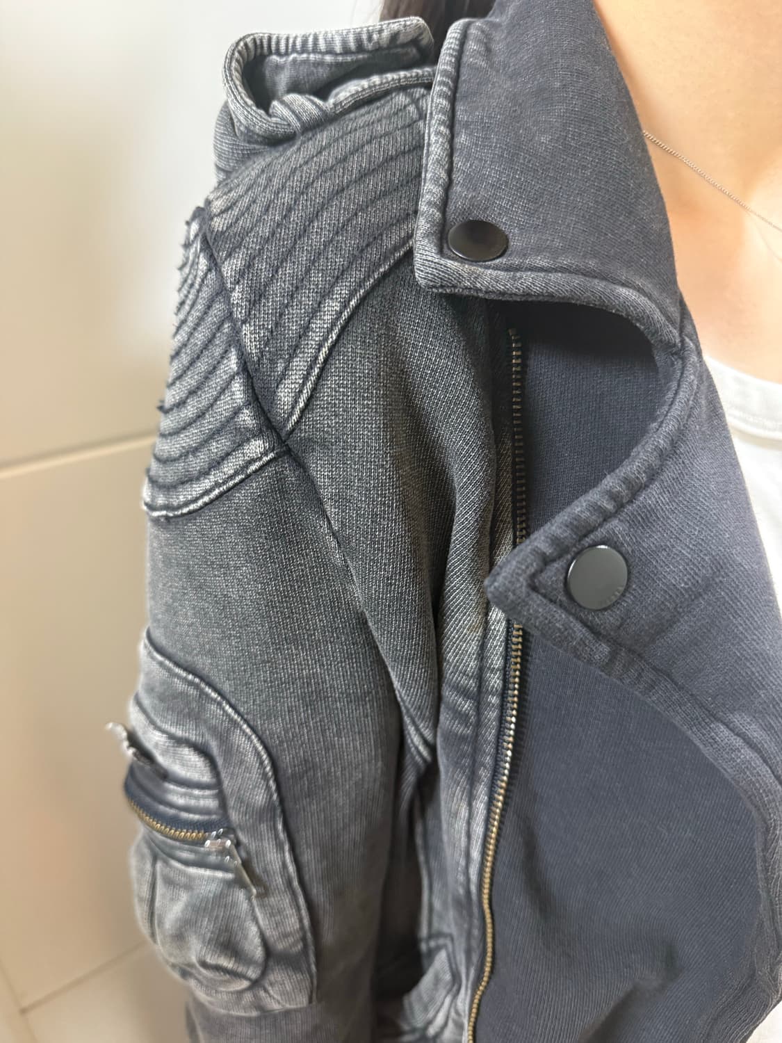 디젤 사선 디테일 자켓 상품이미지2