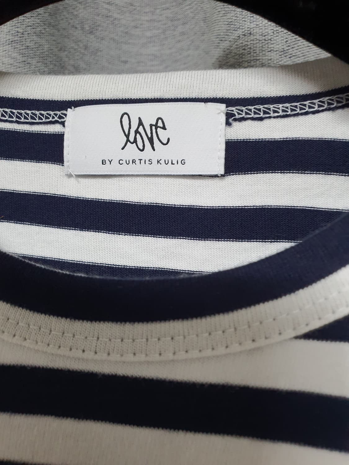 커티스쿨릭 스트라이프 와펜 하트 긴팔 티셔츠 m 상품이미지5