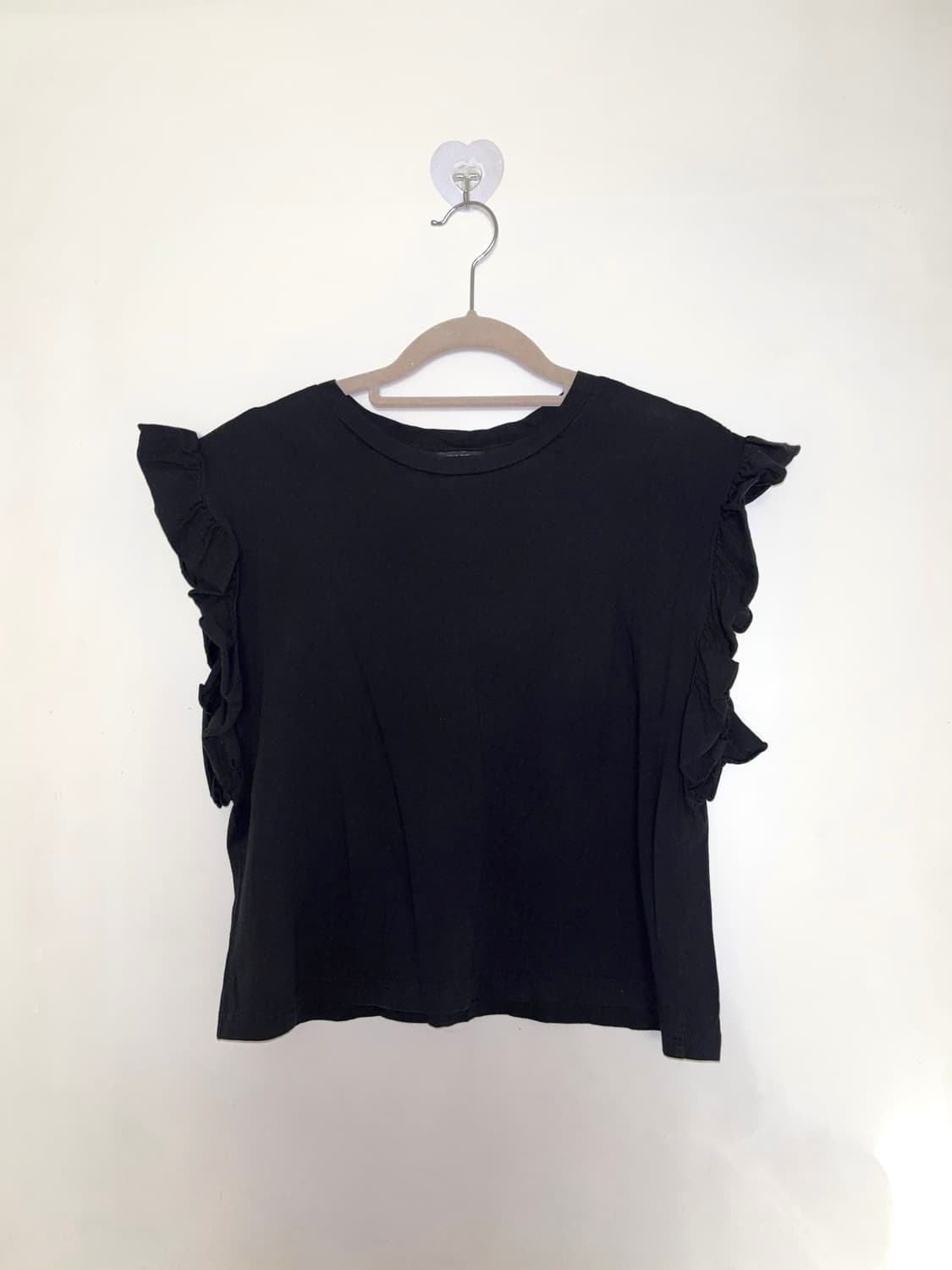 zara 자라 블랙 프릴 블라우스 상품이미지4