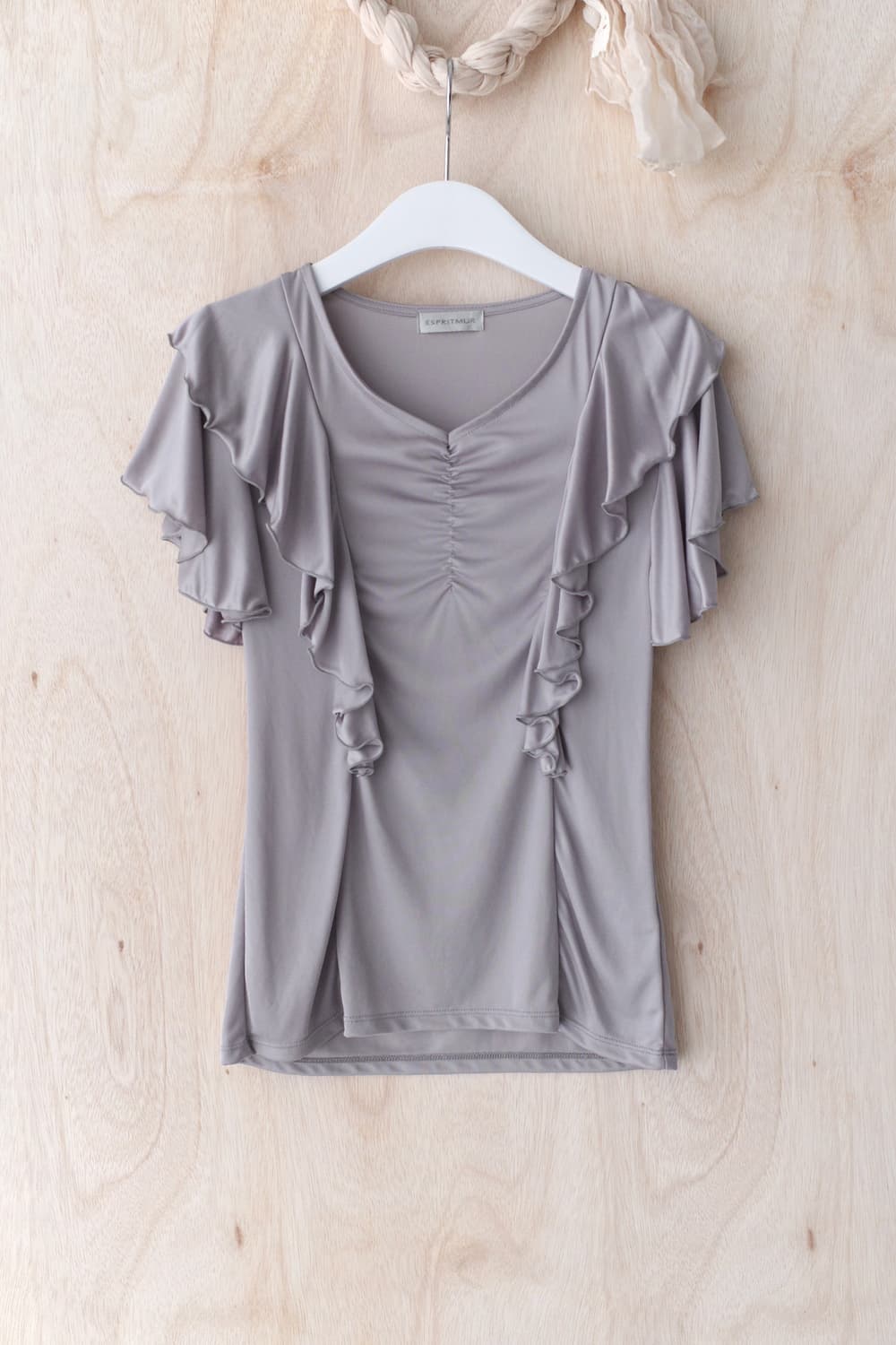 shirring frill half T 상품이미지1