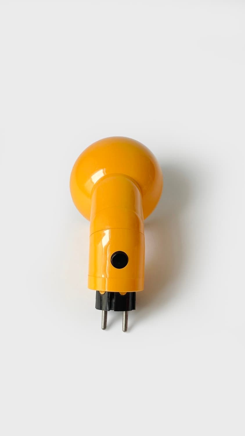 Vintage space age plug lamp─yellow 상품이미지6
