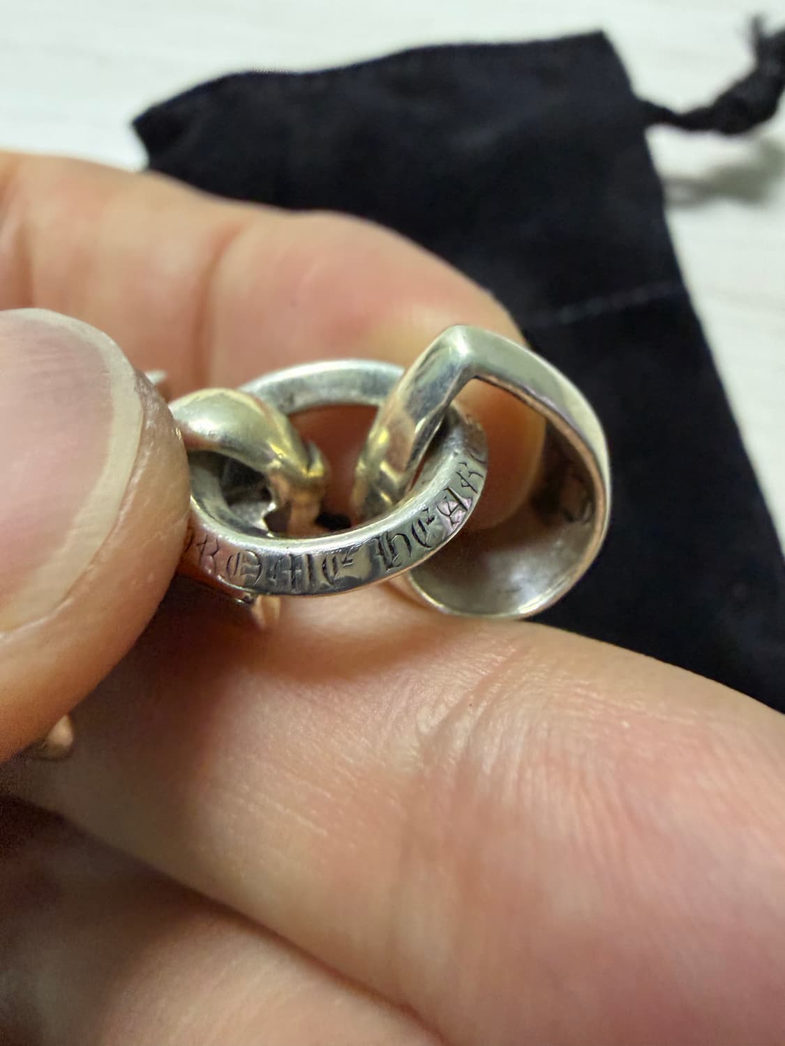 크롬하츠 스몰 크로스 위드 베일 볼체인 상품이미지7