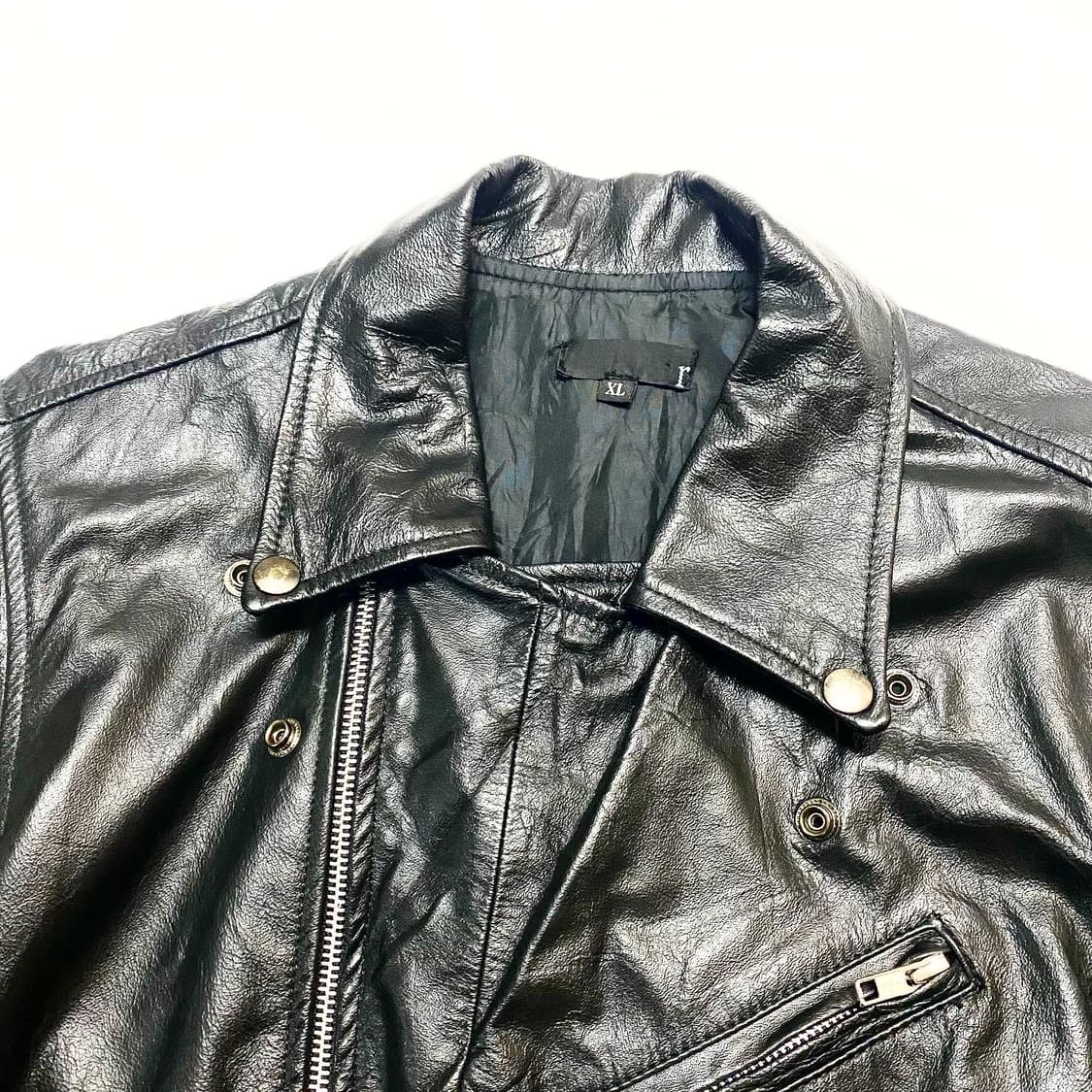 로쉘 - 소가죽 리프로덕트 라이더 자켓 상품이미지3