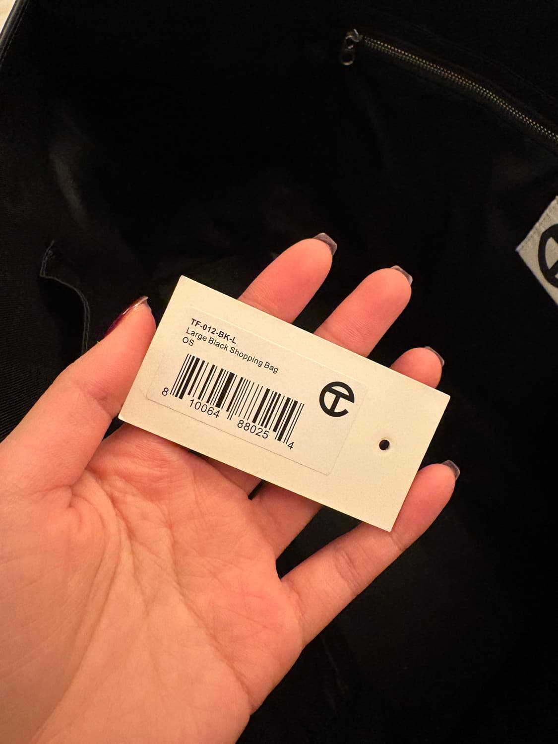 Telfar 텔파 라지 쇼핑백 블랙 상품이미지3
