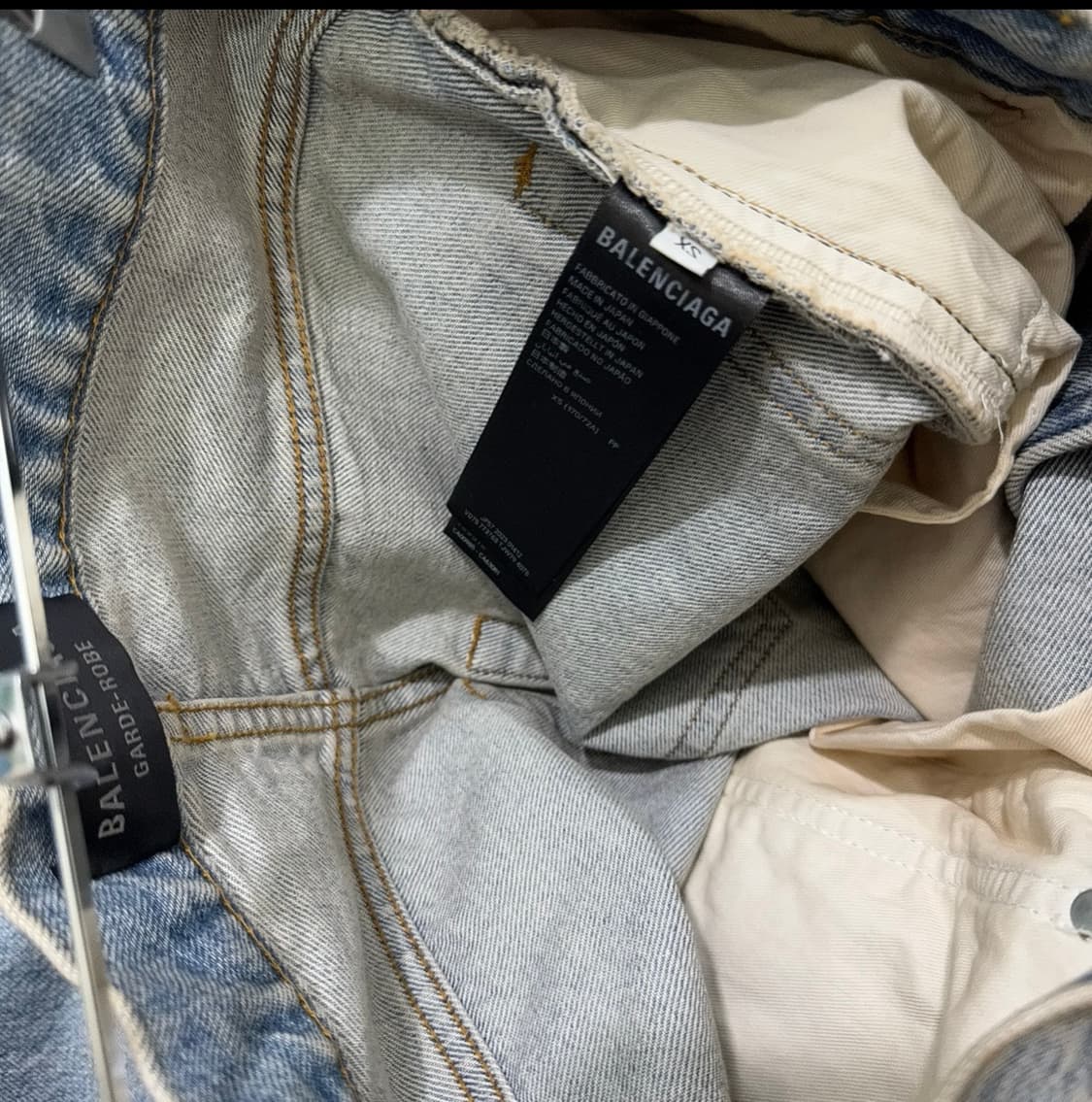 [XS] 발렌시아가 가드로브 배기 팬츠 라이트 블루 상품이미지7