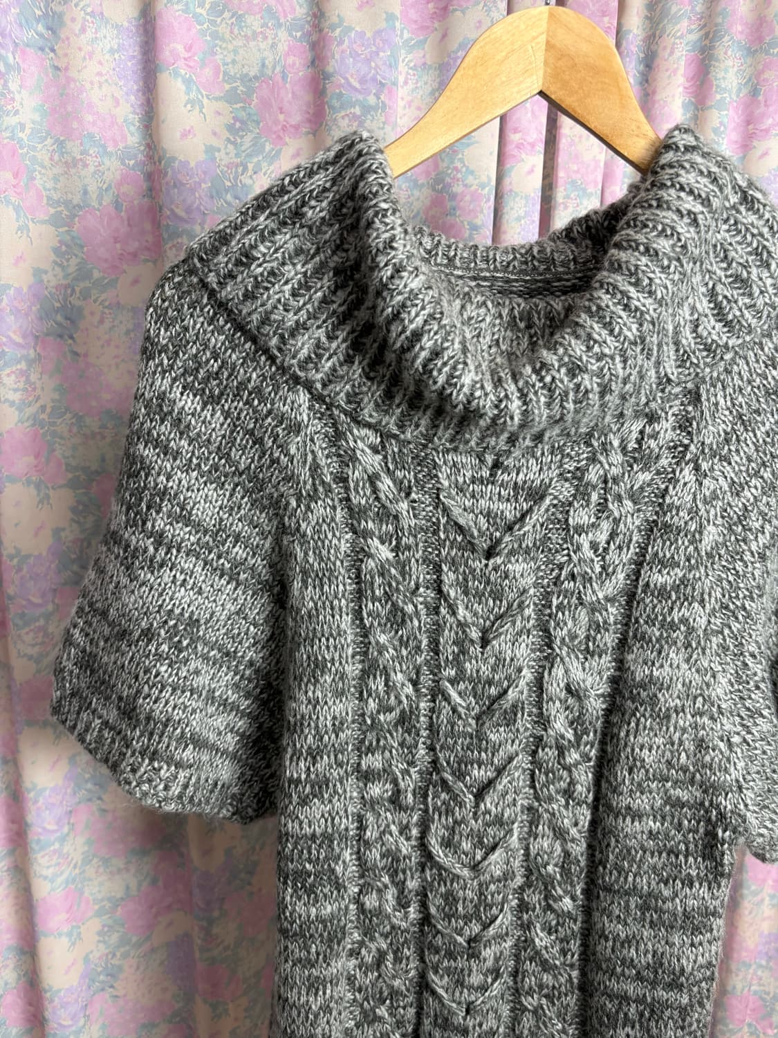 그레이 보카시 목폴라 니트 상품이미지7