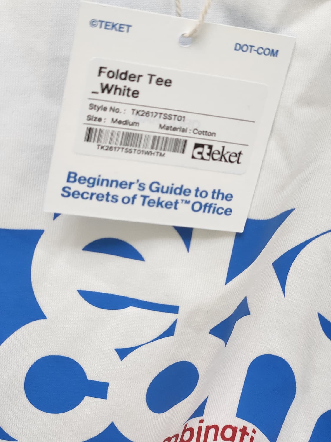 테켓 folder tee 화이트 M 상품이미지5