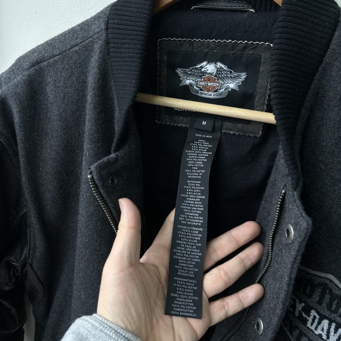 16008 - 할리데이비슨 카우레더 바시티 자켓 상품이미지3