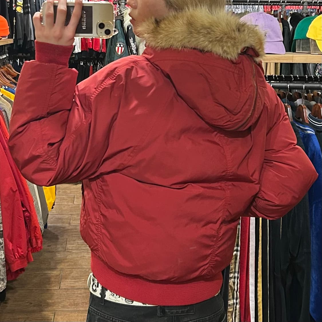 [HI] 폴로 숏패딩 레드 상품이미지5