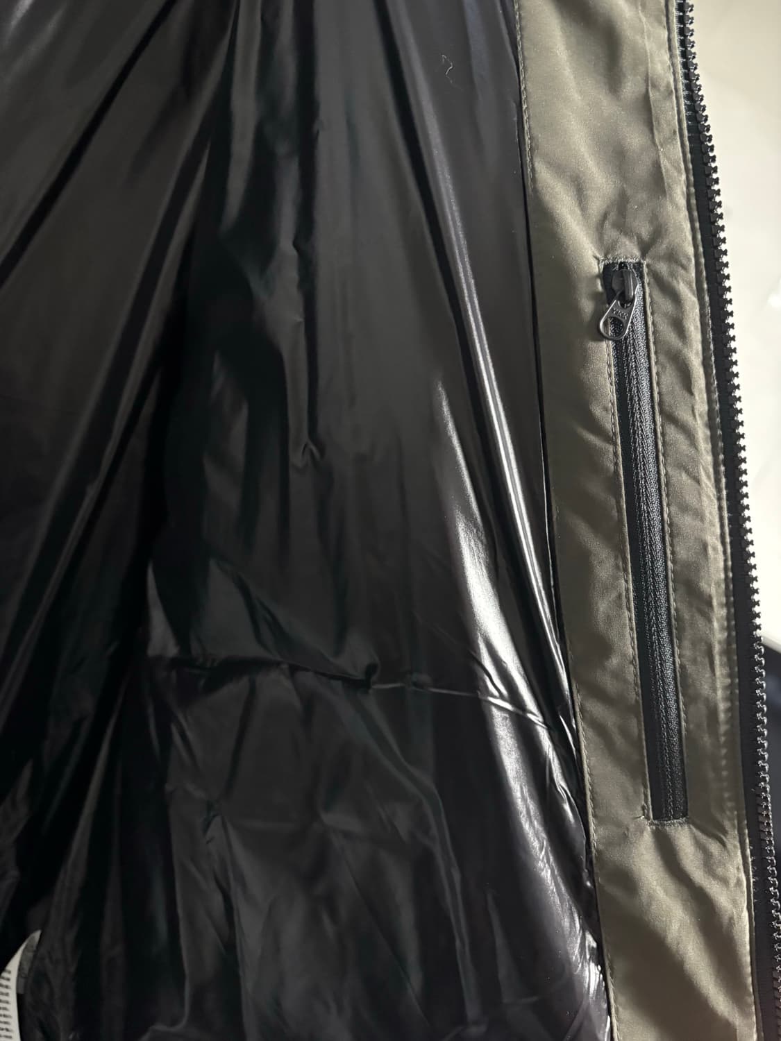 무탠다드 시티레저 논퀄팅 숏패딩 머드그레이 상품이미지5