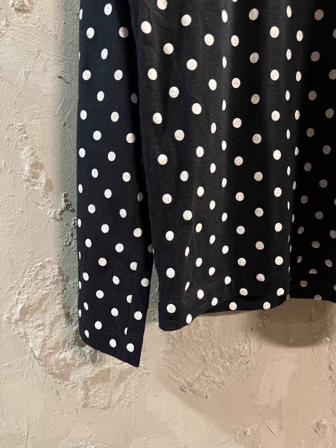 꼼데가르송 플레이 도트 롱슬리브 티 블랙 M 상품이미지2