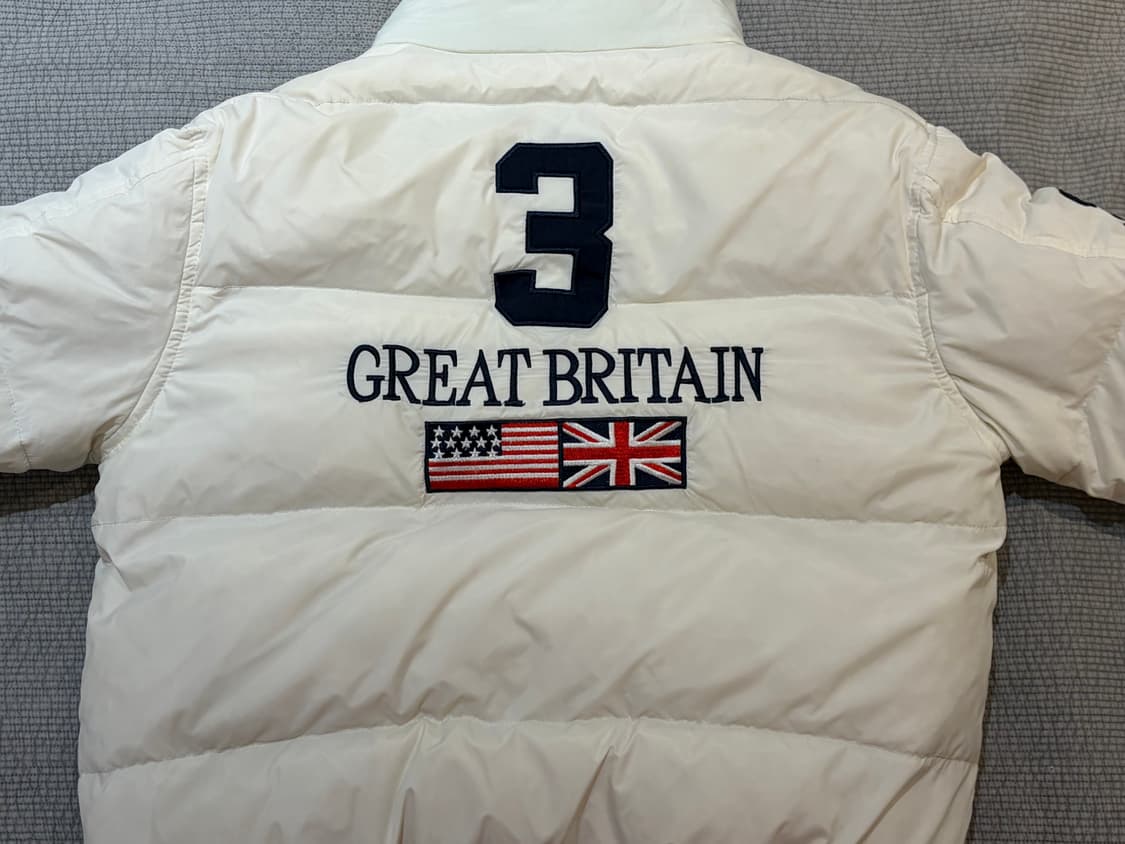 폴로 빅포니 브리튼 패딩 화이트 M 상품이미지3