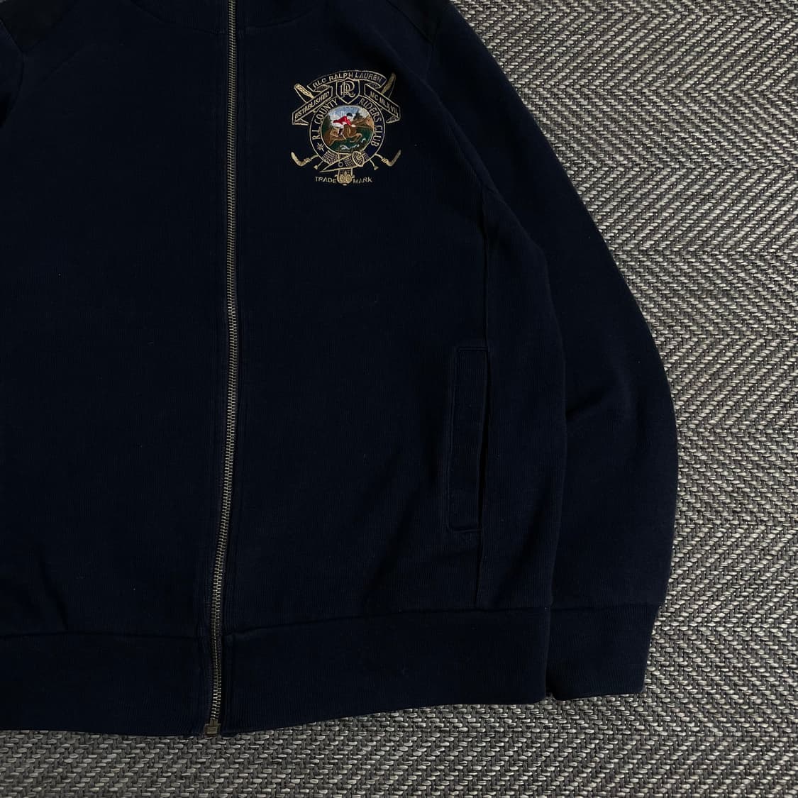 폴로 랄프로렌 빅포니 자수 네이비 코튼 집업 자켓y 3606 상품이미지3