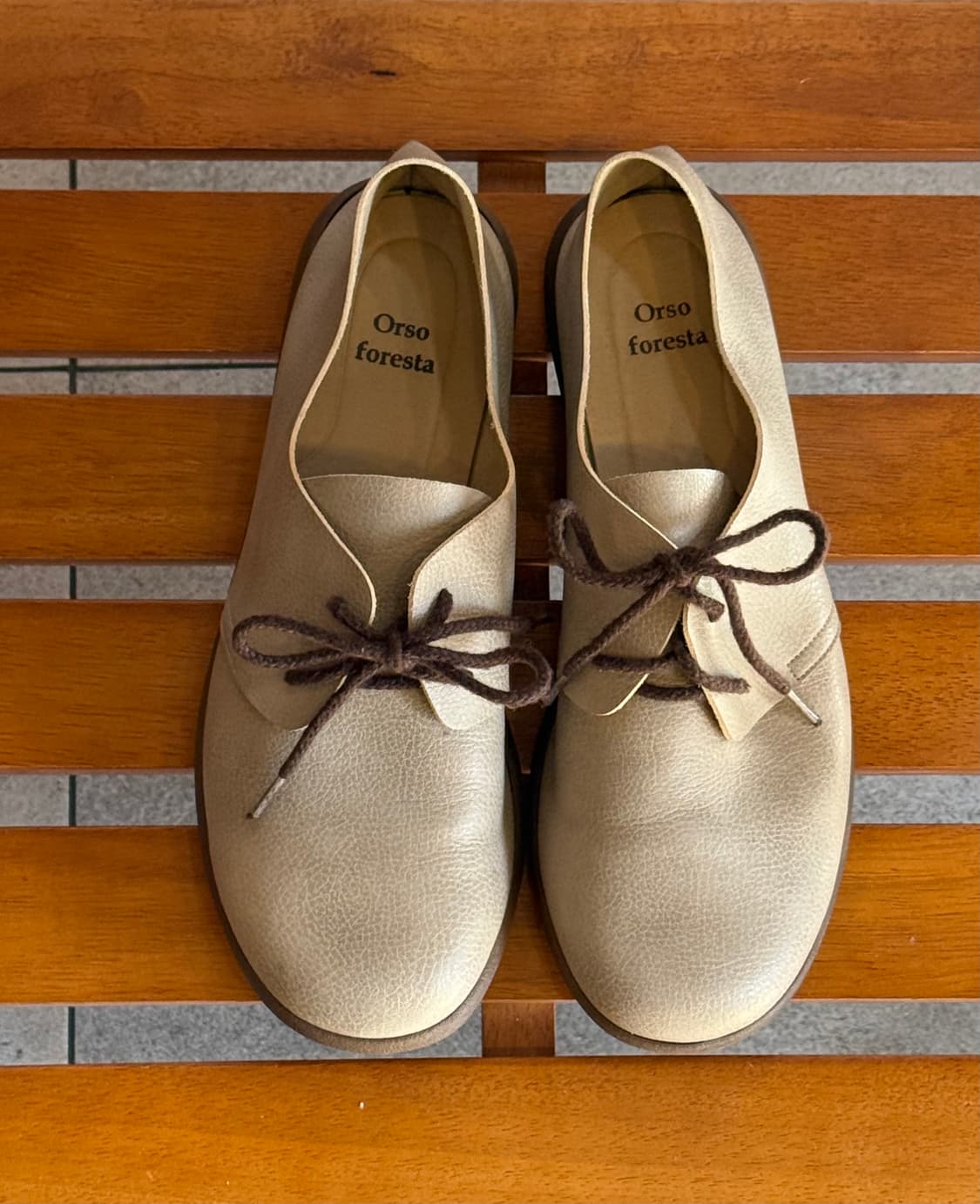 일본 빈티지 made in japan 가죽 단화 모리걸 상품이미지5