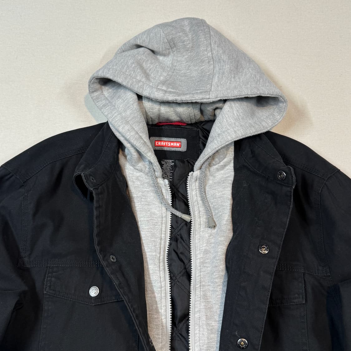 M) Craftsman 크래프트맨 USA 워크웨어 후드 레이어드 자켓 상품이미지3