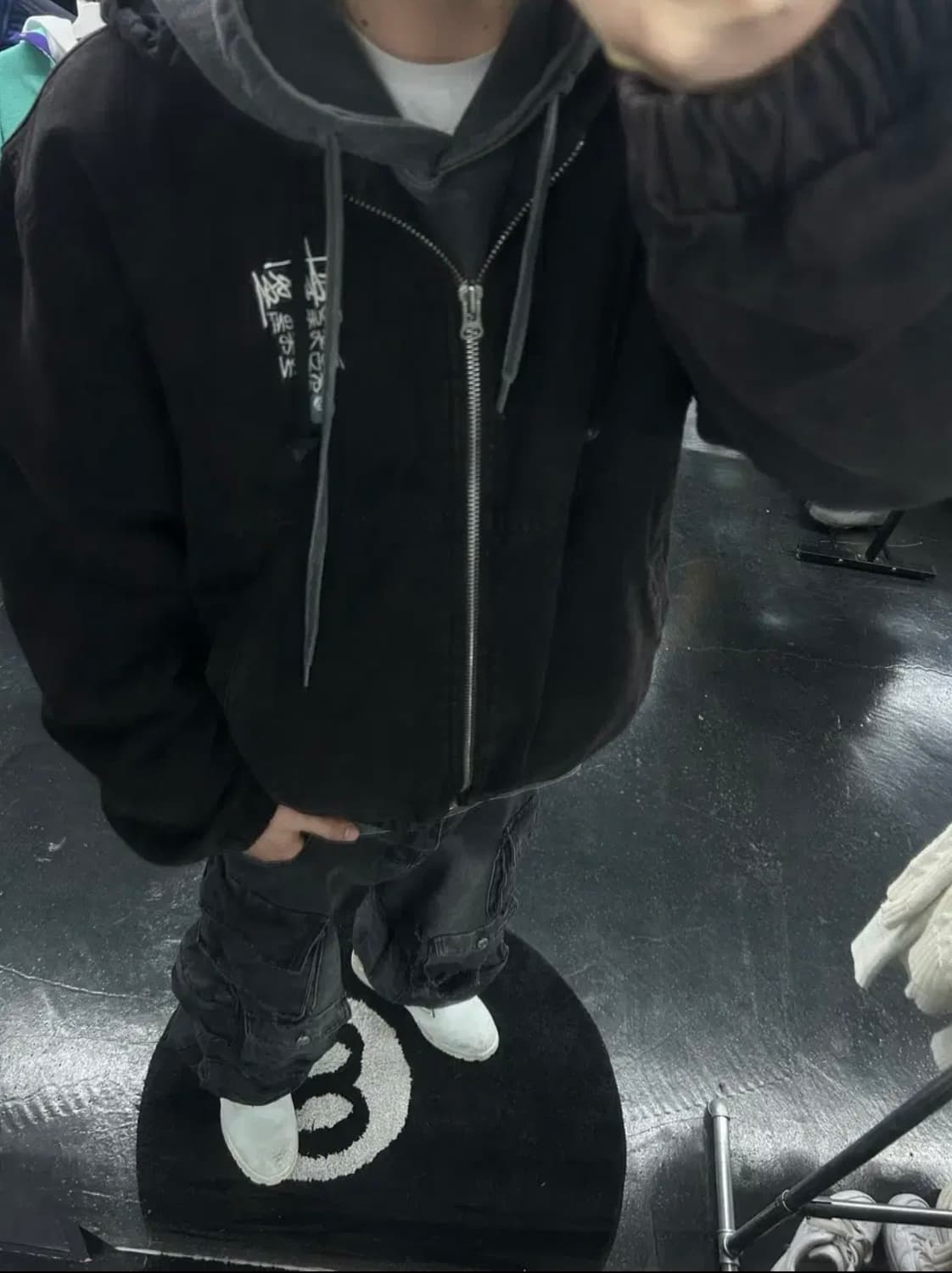 스투시 캔버스 인슐 레이티드 워크 자켓 블랙 xl 상품이미지7