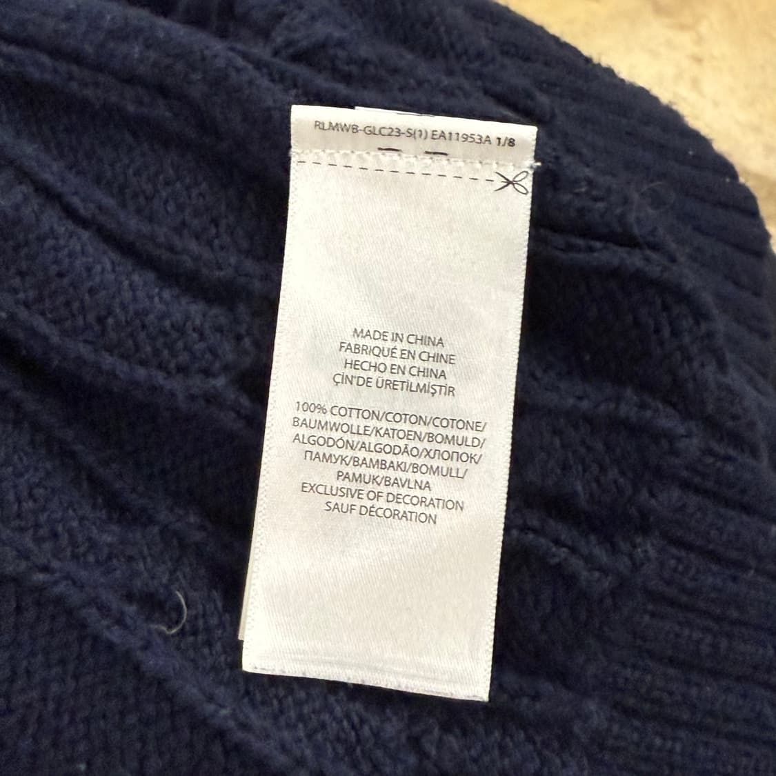폴로 랄프로렌 네이비 꽈베기 니트  상품이미지6