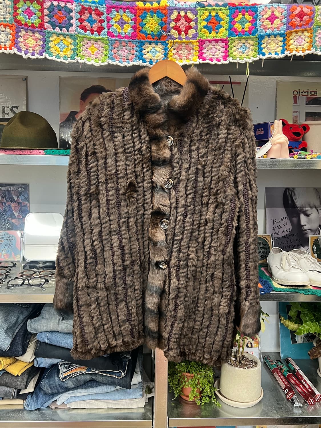 Vintage Brown Fur Jacket  상품이미지1