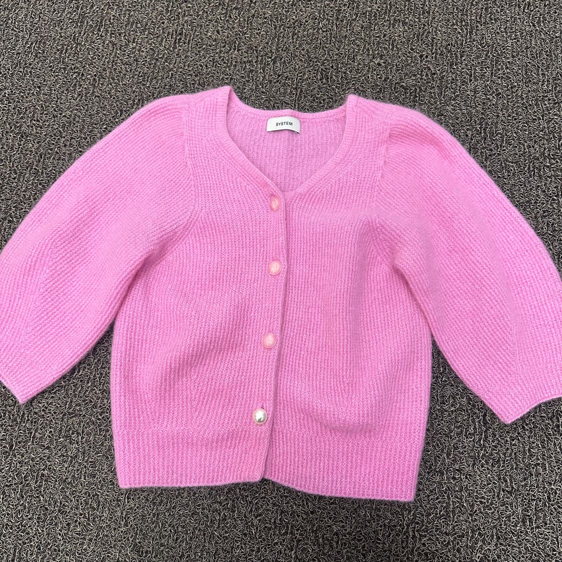SYSTEM 시스템 한섬 여성 울 니트 가디건 핑크 F 상품이미지1