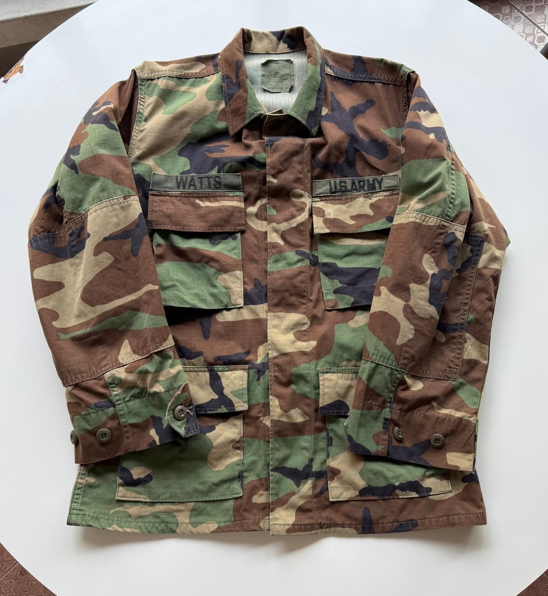 US army 빈티지 Woodland Camouflage 상의 상품이미지1