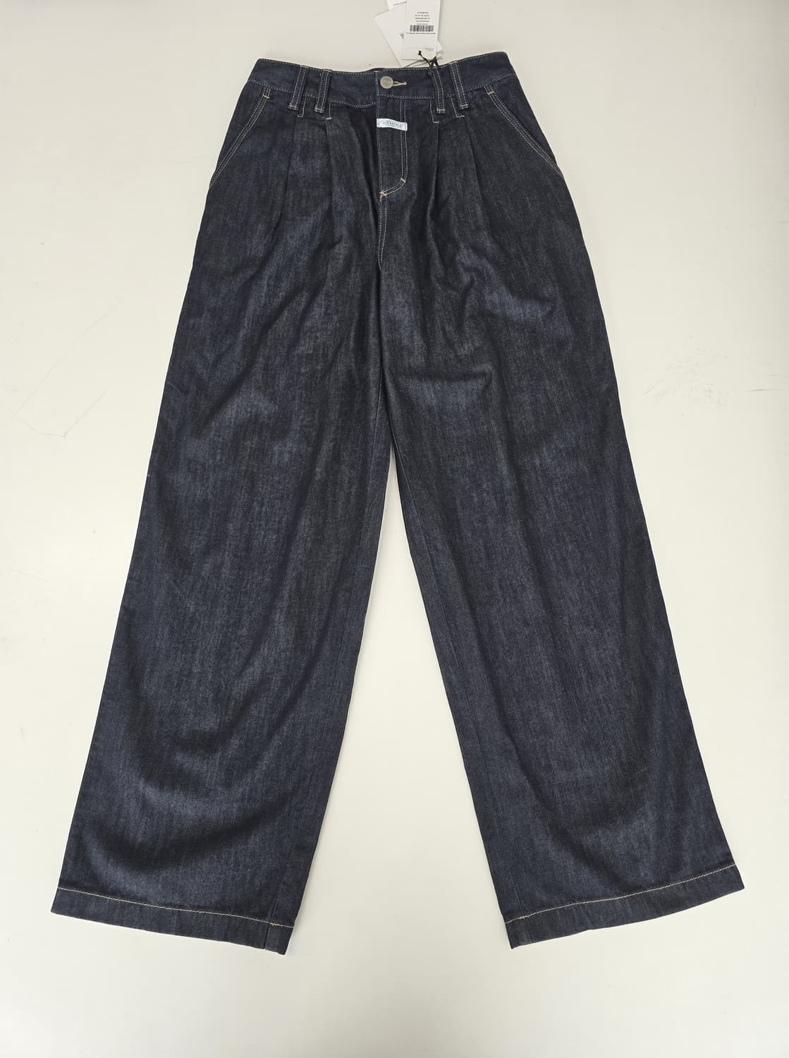 마리떼 프랑소와 저버 핀턱 생지 와이드 데님 팬츠 진청 26 상품이미지1