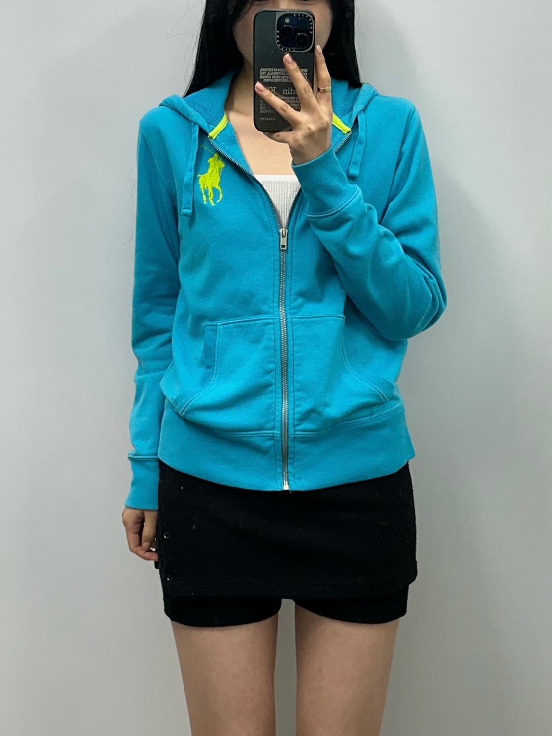 폴로 랄프로렌 빅포니 스카이블루 후드집업 상품이미지1