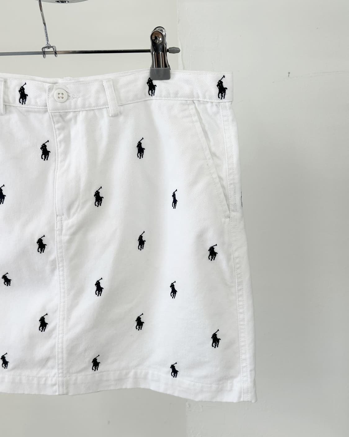 폴로 랄프로렌 포니 패턴 화이트 스커트  상품이미지7