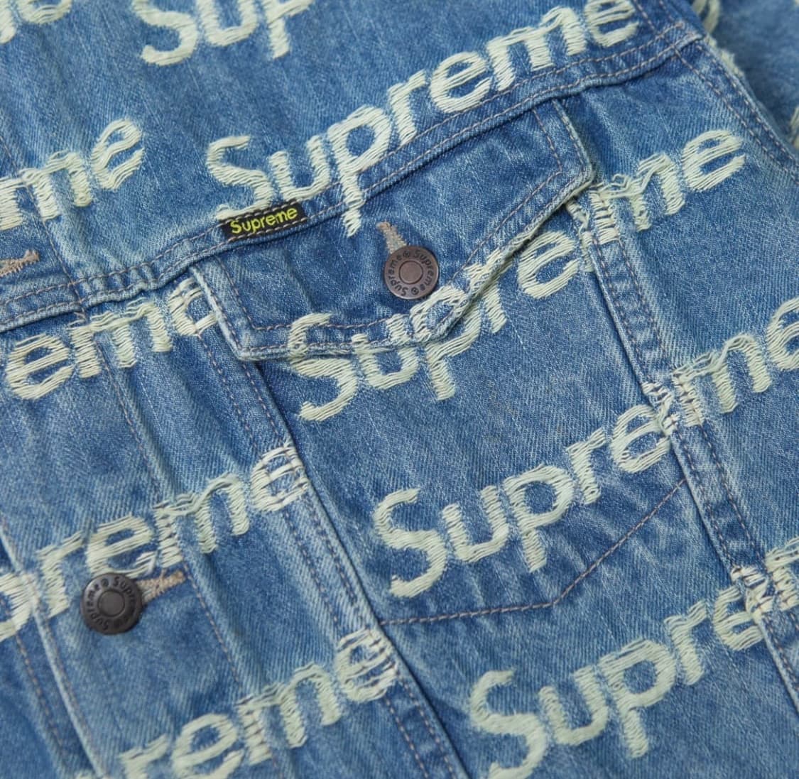 슈프림 플레이드 로고 자켓 상품이미지2