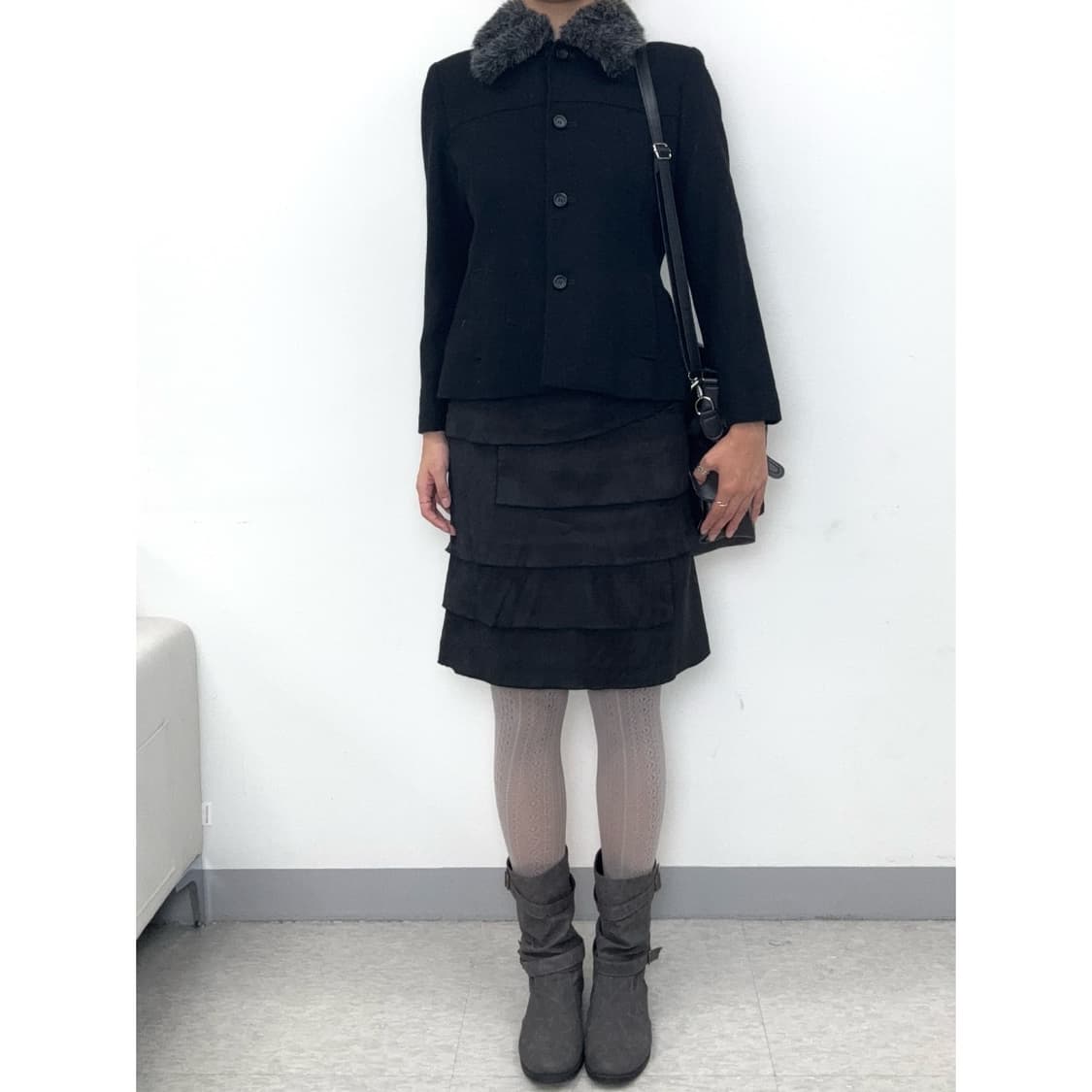 빈티지 블랙 울 자켓 상품이미지2