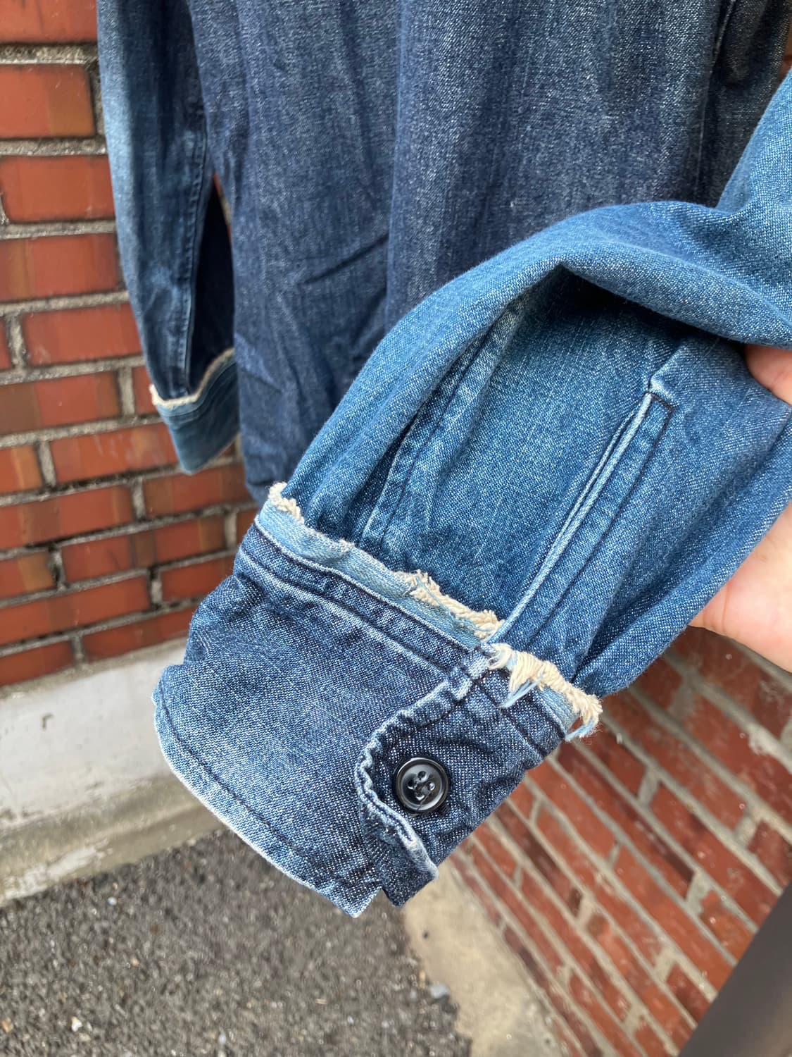Levi’s 데미지드 데님 리워크 셔츠 L 상품이미지6
