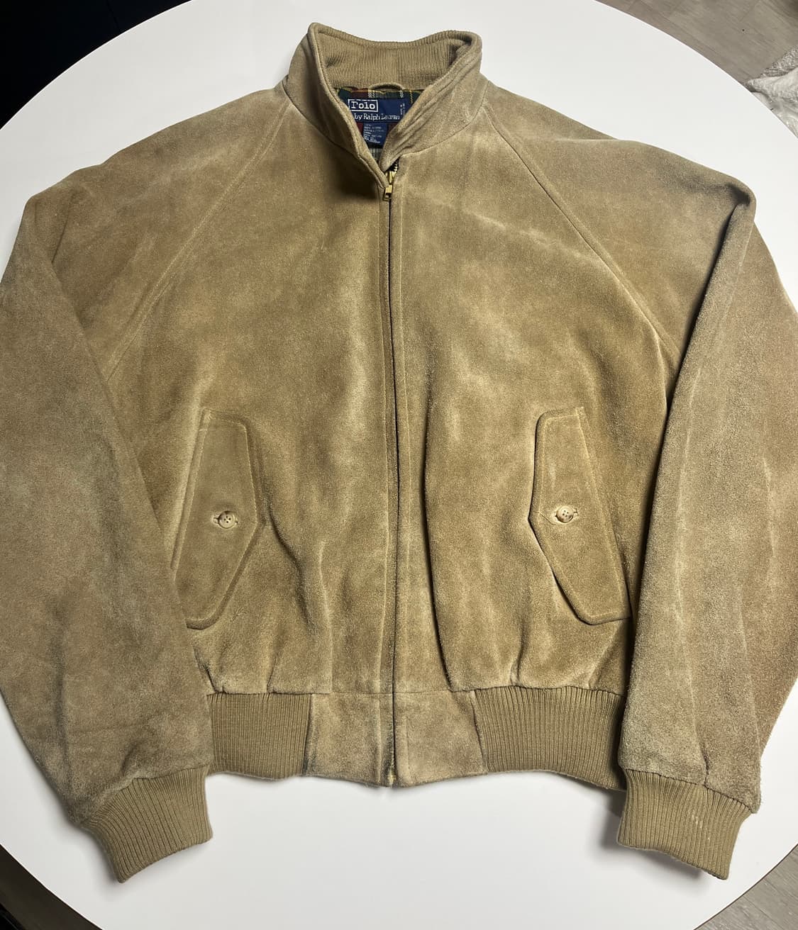 [L] 폴로 랄프로렌 90s 스웨이드 바라쿠타 해링턴 자켓 상품이미지3
