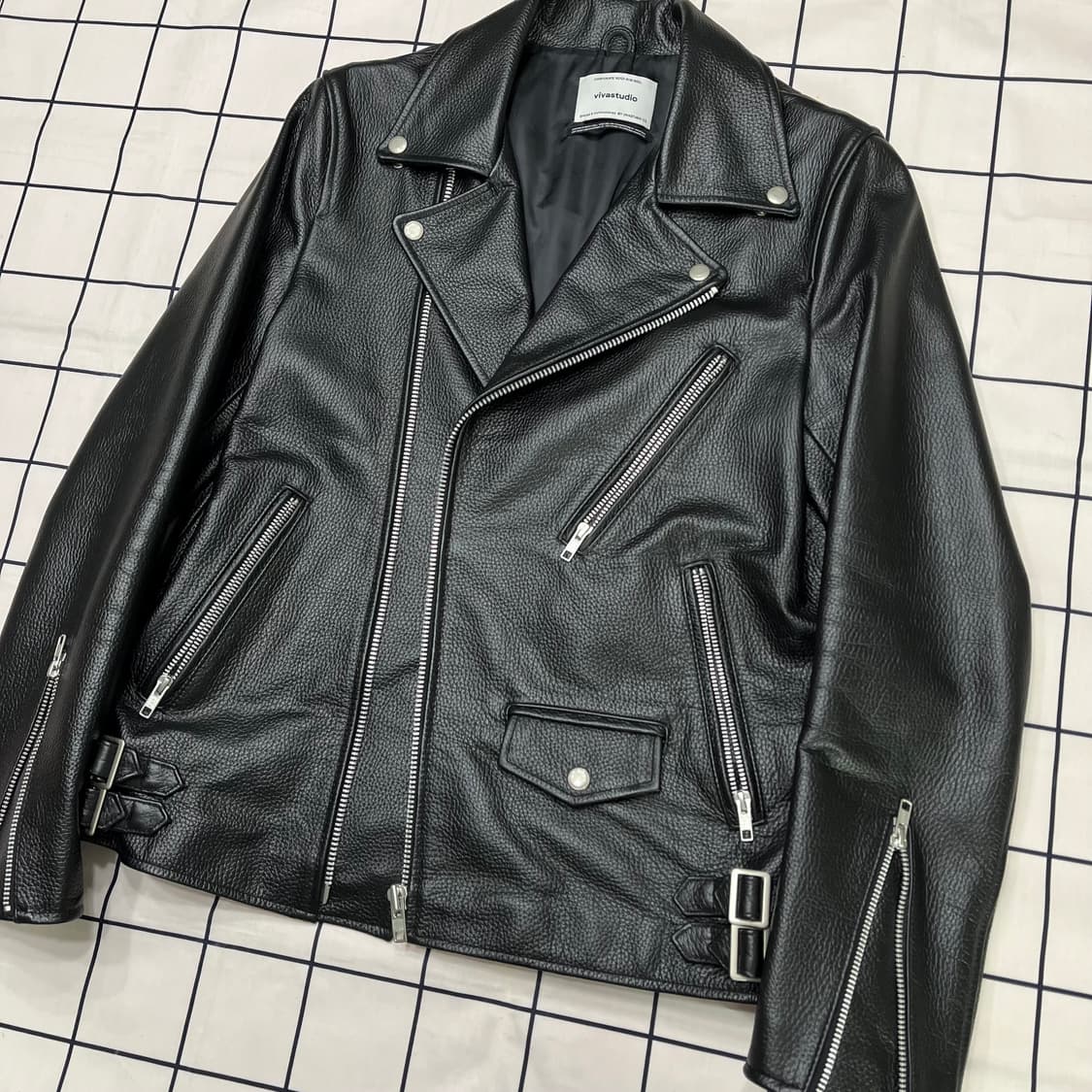 비바스튜디오 소가죽 라이더자켓 상품이미지1