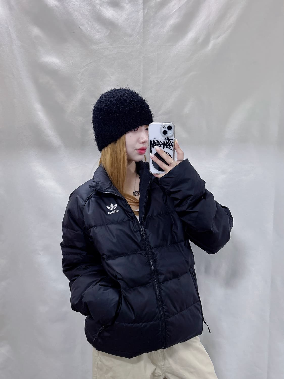 아디다스 블랙 유로파 다운 패딩  상품이미지2