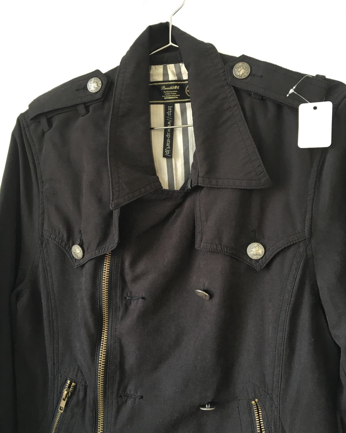 Double button rider jacket 상품이미지5