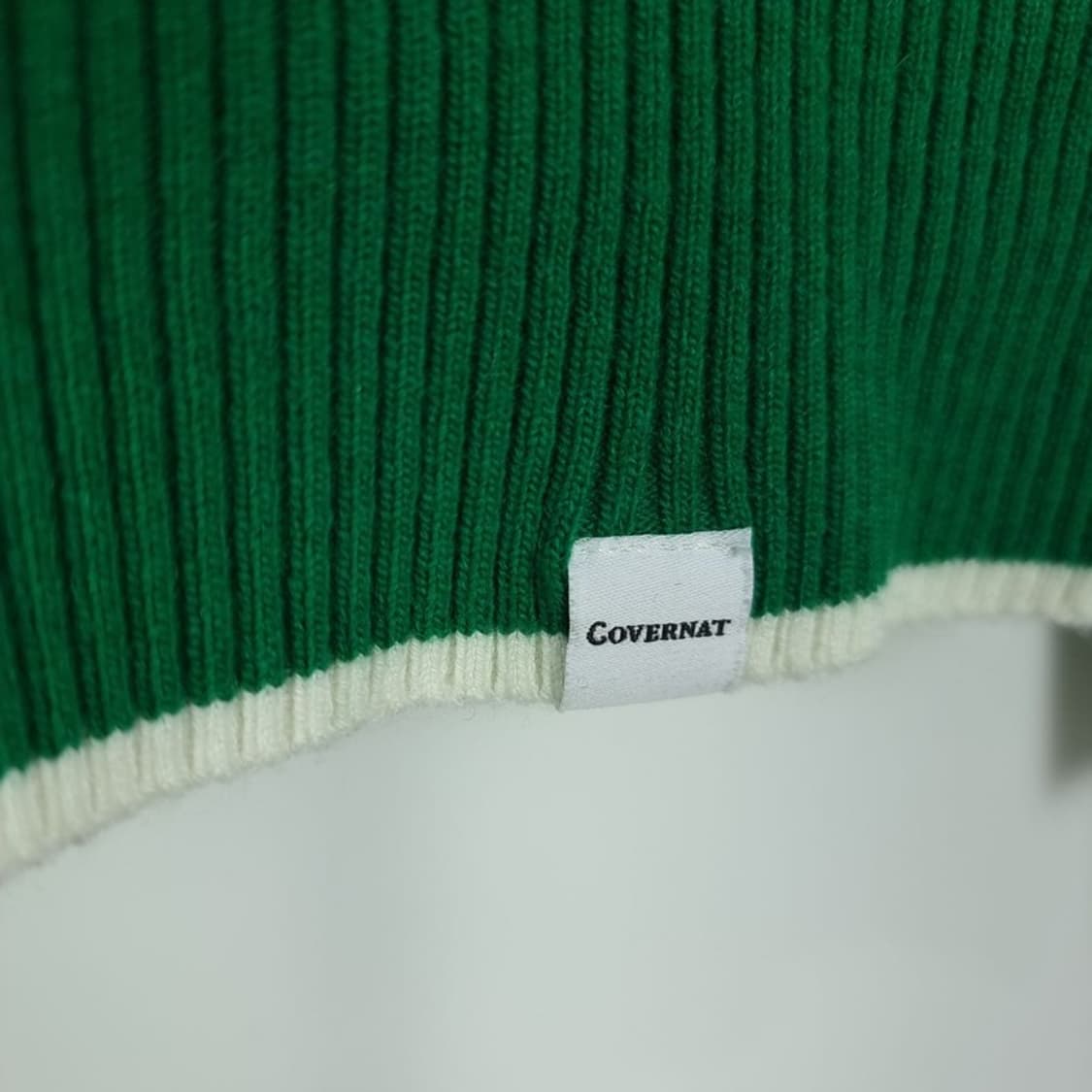 [커버낫] 빅로고 아치로고 오버핏 니트 그린 M18466 상품이미지6