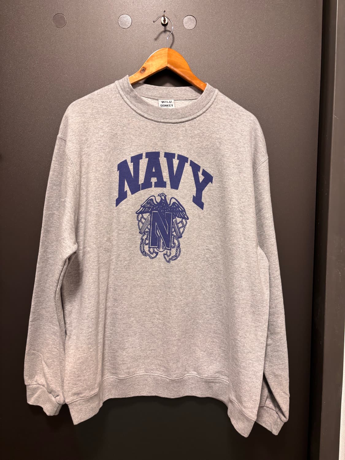 WILD DONKEY 와일드 동키 네이비 맨투맨 새상품급 XL 상품이미지1