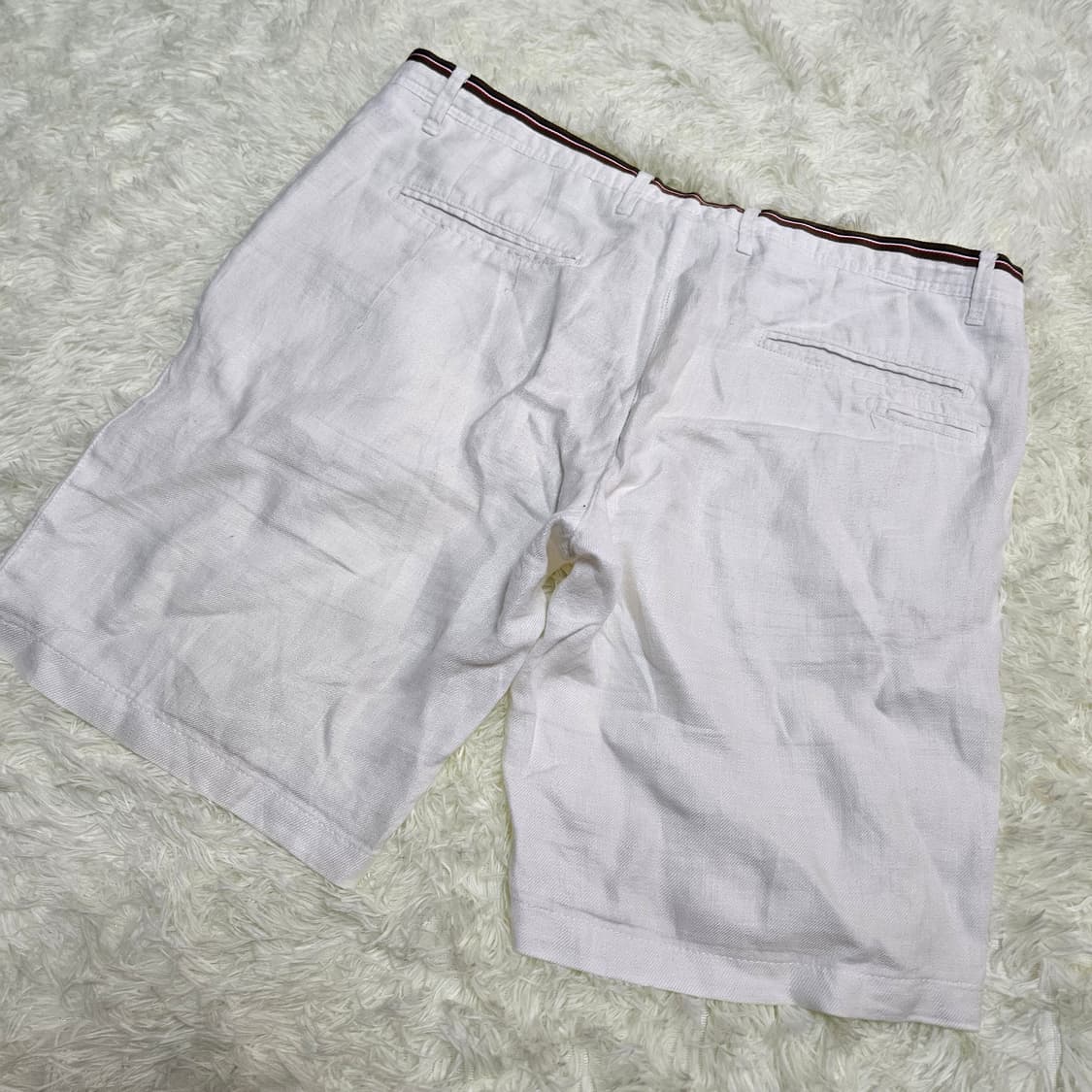 자라(ZARA) 린넨 사이드라인 반바지 36~ 상품이미지3