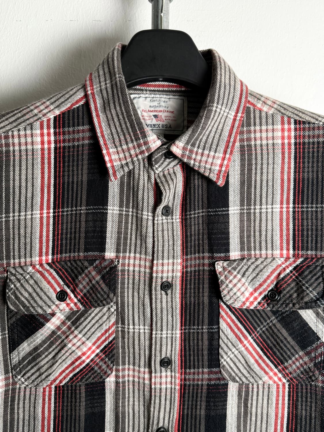 Avirex Cotton Pocket Check Shirt 상품이미지3